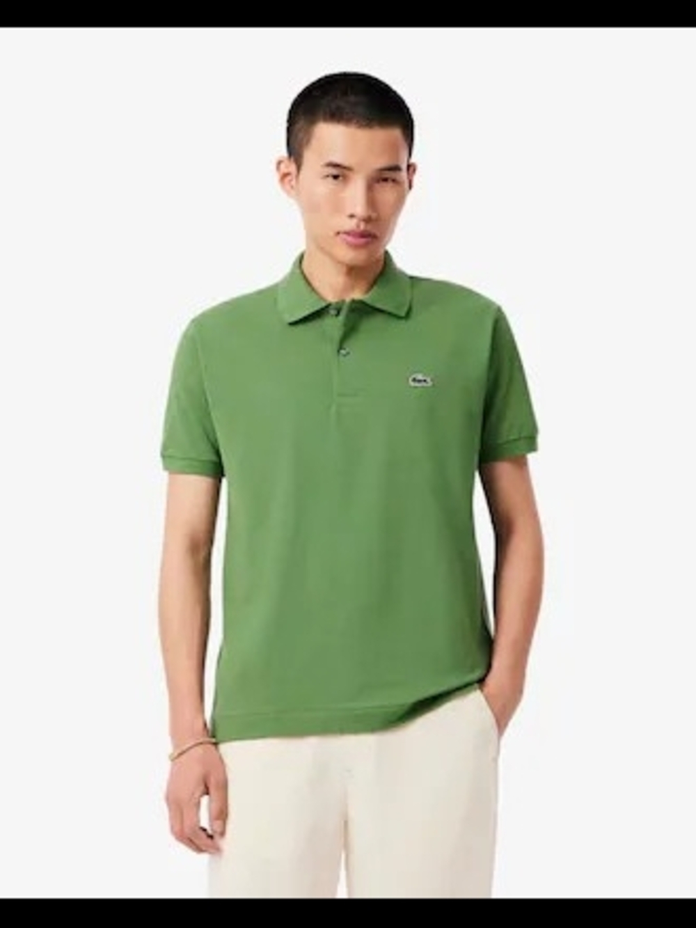 Nwt Lacoste Men's Green Short-Sleeve Polo